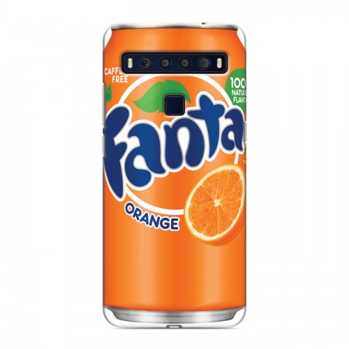 Дизайнерский пластиковый чехол для TCL 10L Fanta