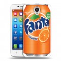 Дизайнерский пластиковый чехол для Lenovo S650 Ideaphone Fanta