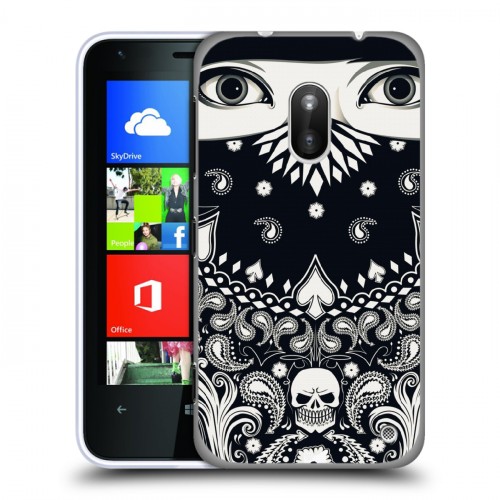 Дизайнерский пластиковый чехол для Nokia Lumia 620 Маски Black White