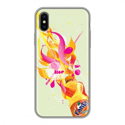 Дизайнерский силиконовый чехол для Iphone x10 Fanta