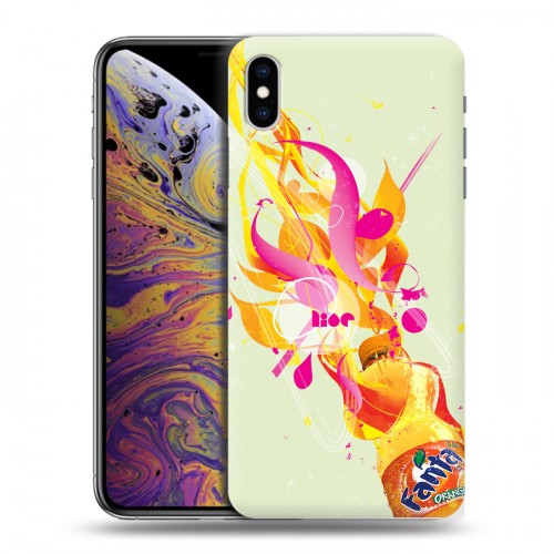 Дизайнерский силиконовый чехол для Iphone Xs Max Fanta