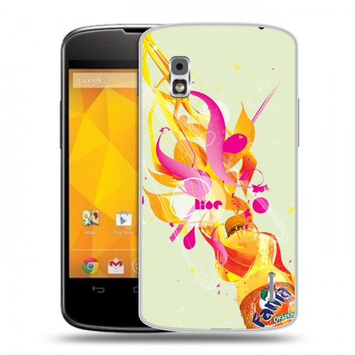 Дизайнерский пластиковый чехол для LG Google Nexus 4 Fanta