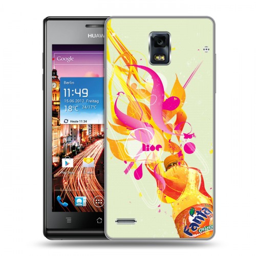 Дизайнерский пластиковый чехол для Huawei Ascend P1 Fanta