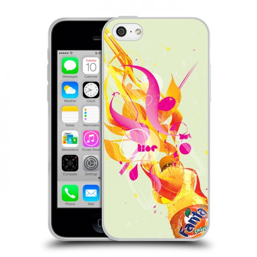 Дизайнерский пластиковый чехол для Iphone 5c Fanta