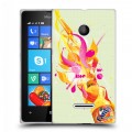 Дизайнерский пластиковый чехол для Microsoft Lumia 435 Fanta