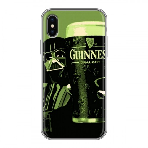 Дизайнерский силиконовый чехол для Iphone x10 Guinness