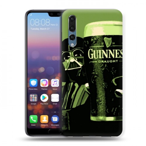 Дизайнерский силиконовый с усиленными углами чехол для Huawei P20 Pro Guinness