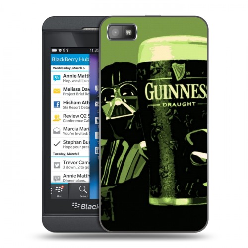 Дизайнерский пластиковый чехол для BlackBerry Z10 Guinness