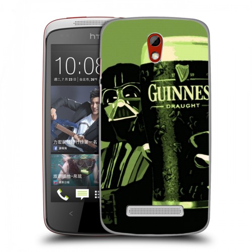 Дизайнерский пластиковый чехол для HTC Desire 500 Guinness