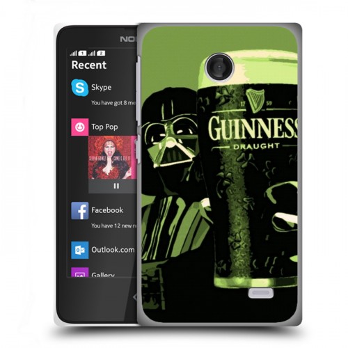 Дизайнерский пластиковый чехол для Nokia X Guinness