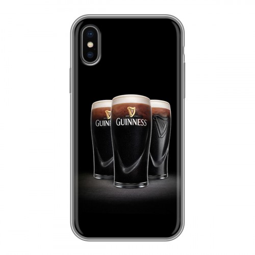 Дизайнерский силиконовый чехол для Iphone x10 Guinness