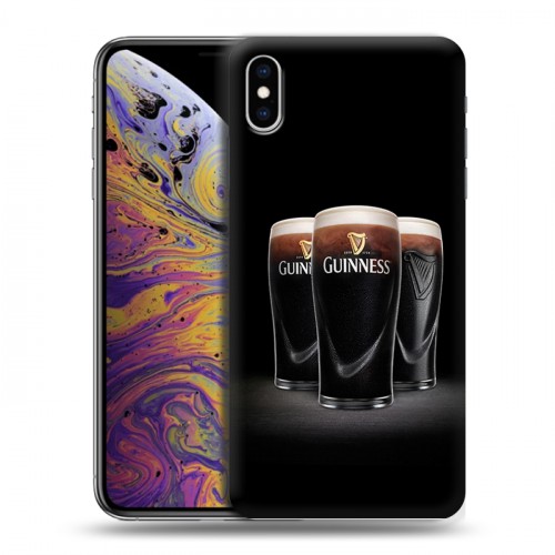 Дизайнерский силиконовый чехол для Iphone Xs Max Guinness