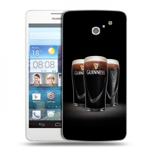 Дизайнерский пластиковый чехол для Huawei Ascend D2 Guinness