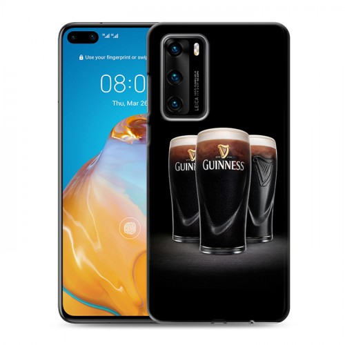 Дизайнерский силиконовый с усиленными углами чехол для Huawei P40 Guinness