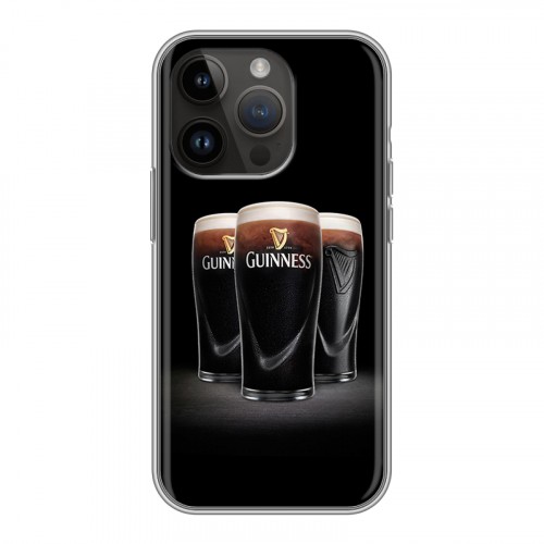 Дизайнерский силиконовый чехол для Iphone 14 Pro Guinness
