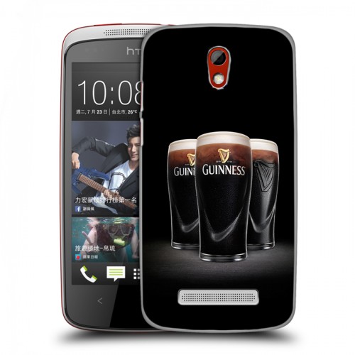 Дизайнерский пластиковый чехол для HTC Desire 500 Guinness