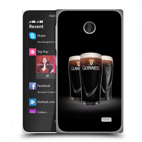 Дизайнерский пластиковый чехол для Nokia X Guinness