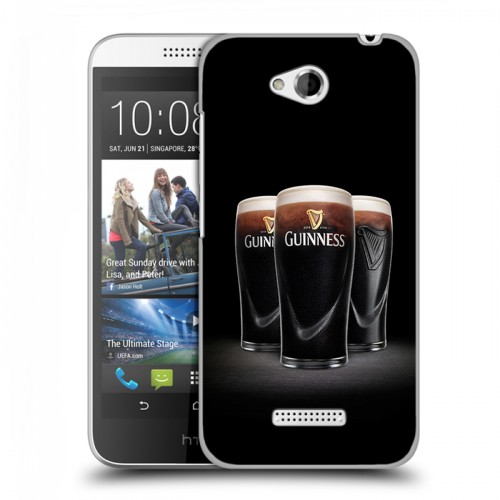 Дизайнерский пластиковый чехол для HTC Desire 616 Guinness