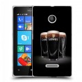 Дизайнерский пластиковый чехол для Microsoft Lumia 435 Guinness