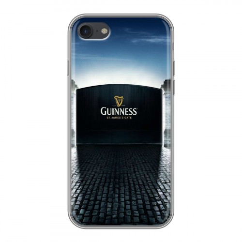 Дизайнерский силиконовый с усиленными углами чехол для Iphone 7 Guinness