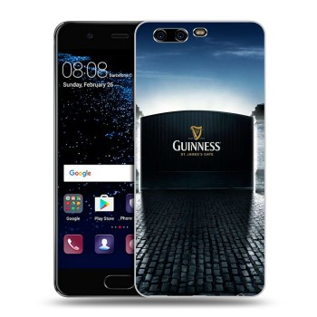 Дизайнерский силиконовый чехол для Huawei P10 Plus Guinness (на заказ)