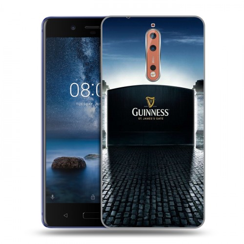 Дизайнерский пластиковый чехол для Nokia 8 Guinness