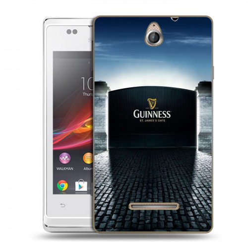 Дизайнерский пластиковый чехол для Sony Xperia E Guinness