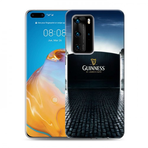 Дизайнерский пластиковый чехол для Huawei P40 Pro Guinness