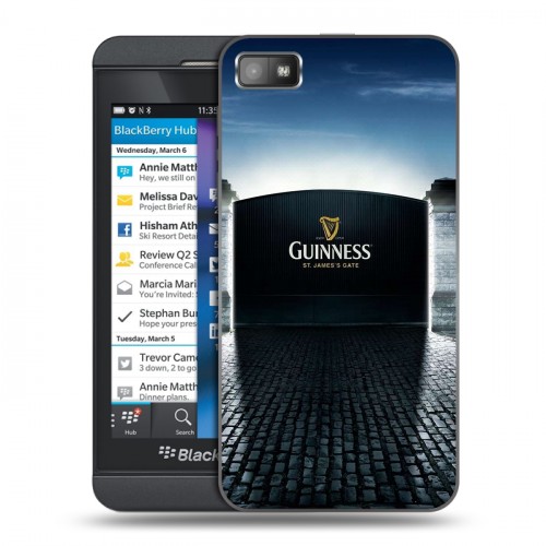 Дизайнерский пластиковый чехол для BlackBerry Z10 Guinness