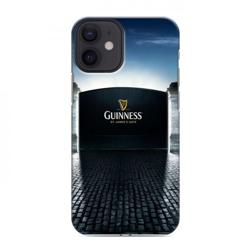 Дизайнерский силиконовый с усиленными углами чехол для Iphone 12 Mini Guinness