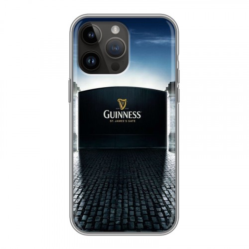 Дизайнерский силиконовый чехол для Iphone 14 Pro Max Guinness