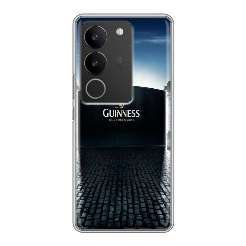 Дизайнерский силиконовый с усиленными углами чехол для Vivo V29 Guinness