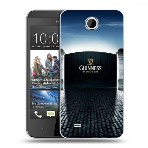 Дизайнерский пластиковый чехол для HTC Desire 300 Guinness