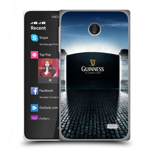 Дизайнерский пластиковый чехол для Nokia X Guinness