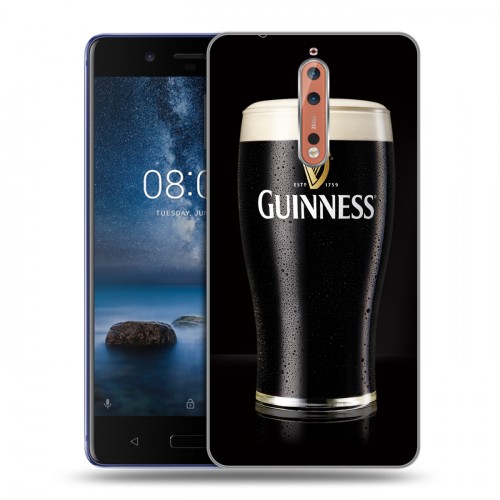 Дизайнерский пластиковый чехол для Nokia 8 Guinness