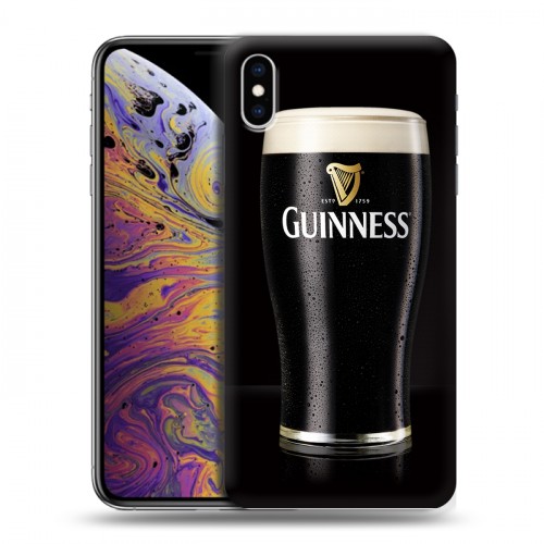 Дизайнерский силиконовый чехол для Iphone Xs Max Guinness