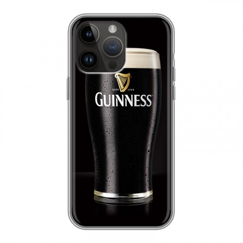 Дизайнерский пластиковый чехол для Iphone 14 Pro Max Guinness