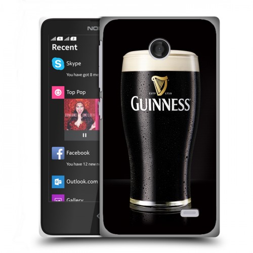 Дизайнерский пластиковый чехол для Nokia X Guinness