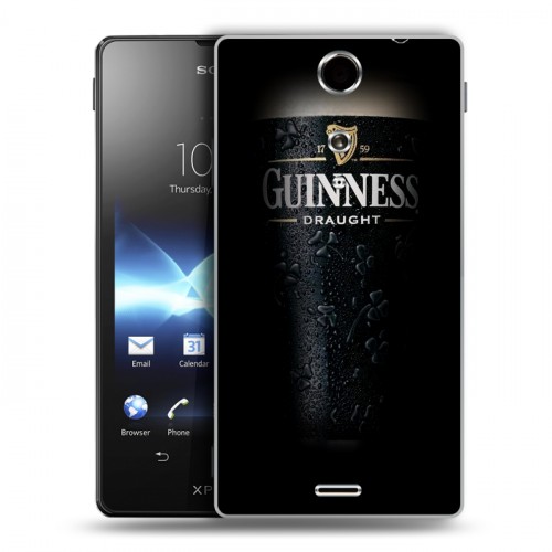 Дизайнерский пластиковый чехол для Sony Xperia TX Guinness