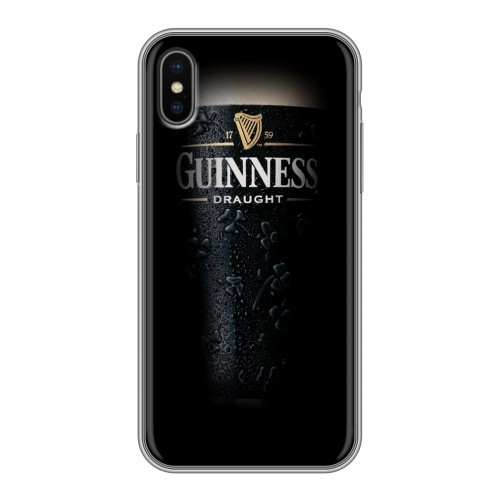 Дизайнерский силиконовый чехол для Iphone x10 Guinness