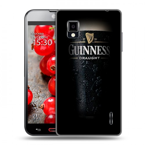 Дизайнерский пластиковый чехол для LG Optimus G Guinness