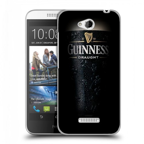 Дизайнерский пластиковый чехол для HTC Desire 616 Guinness