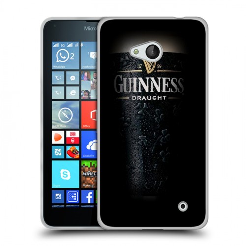 Дизайнерский пластиковый чехол для Microsoft Lumia 640 Guinness