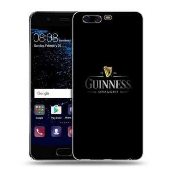 Дизайнерский силиконовый чехол для Huawei P10 Plus Guinness (на заказ)