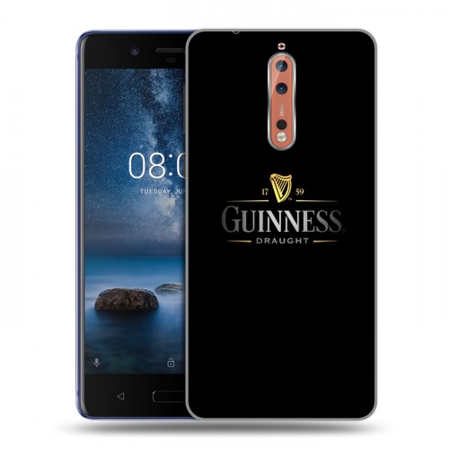 Дизайнерский пластиковый чехол для Nokia 8 Guinness