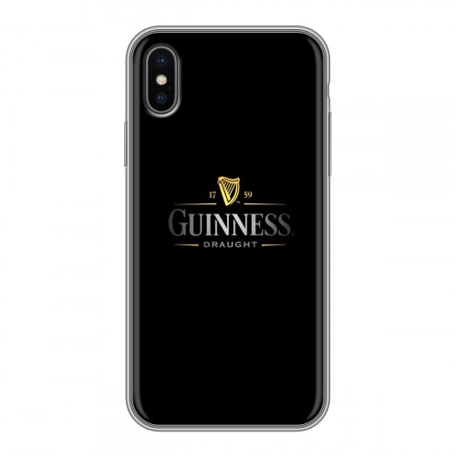 Дизайнерский силиконовый чехол для Iphone x10 Guinness