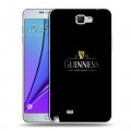 Дизайнерский пластиковый чехол для Samsung Galaxy Note 2 Guinness