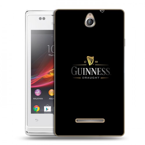 Дизайнерский пластиковый чехол для Sony Xperia E Guinness