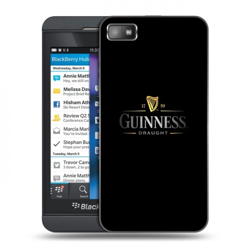 Дизайнерский пластиковый чехол для BlackBerry Z10 Guinness