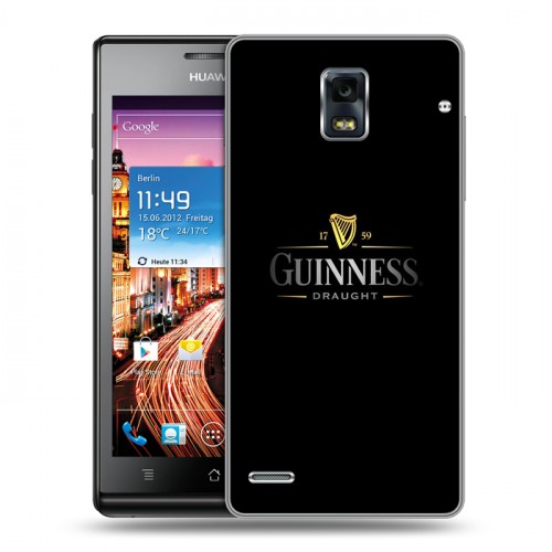 Дизайнерский пластиковый чехол для Huawei Ascend P1 Guinness